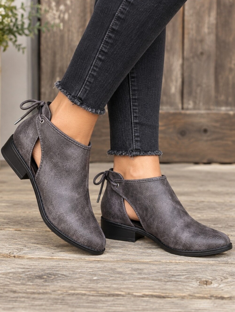 Rocket Dog NEW Method Simone Smoky Y2K Indie Boho Cutout Ankle Bootie 8M